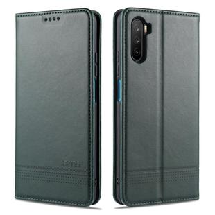 For Huawei Maimang 9 AZNS Magnetic Calf Texture Horizontal Flip Leather Case with Card Slots & Holder & Wallet(Dark Green)