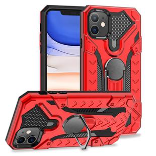 For iPhone 11 Armor Knight Series 2 in 1 PC + TPU Protective Case with Ring Holder(Red)