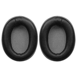 1 Pair Protein Leather Earphone Replacement Earpads Pads For Sony MDR-100A / MDR-100AAP / DR-H600A(Black)