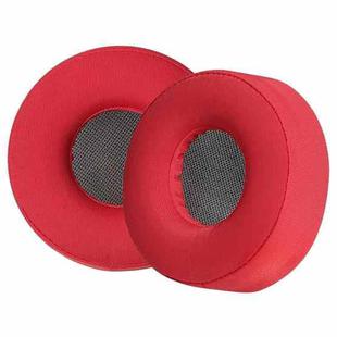 2pcs Ice Silk Cloth Earphone Replacement Earpads Pads For Sony WH-H800(Red)