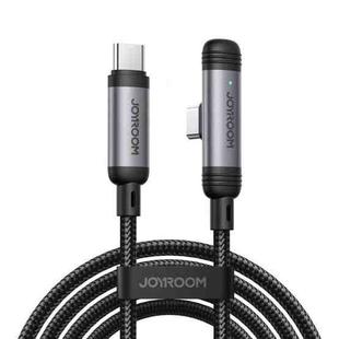 JOYROOM S-A56 EnjoyX Series 60W Type-C to Type-C 90 Degree Fast Charging Data Cable, Length:1.2m(Black)