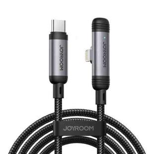 JOYROOM S-A56 EnjoyX Series 30W Type-C to 8 Pin 90 Degree Fast Charging Data Cable, Length:1.2m(Black)