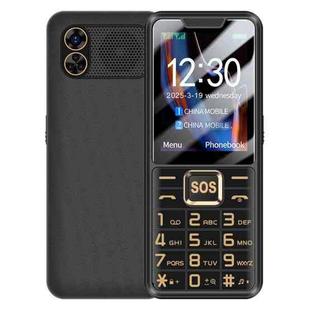 K3 2G Keypad Phone, 2.4 inch, LED Flashlight, Big Keyboard Big Fonts, SOS, Network: 2G, Dual SIM, Plug:US Plug(Black)