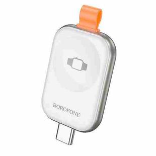 For Apple Watch Series Borofone BQ25A Portable Wireless Charger(Silver)