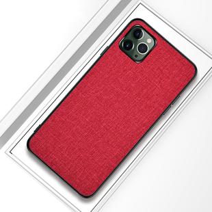 For iPhone 12 mini Shockproof Cloth Texture PC+ TPU Protective Case(Red)