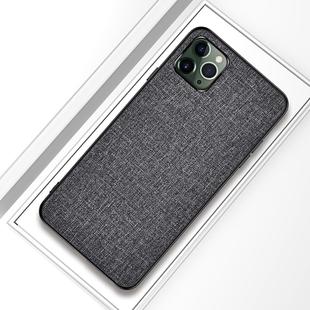 For iPhone 12 / 12 Pro Shockproof Cloth Texture PC+ TPU Protective Case(Grey)