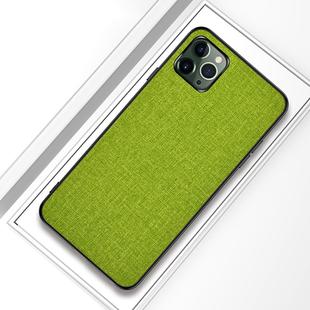 For iPhone 12 Pro Max Shockproof Cloth Texture PC+ TPU Protective Case(Green)