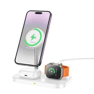 Borofone BQ29 Feliz 3-in-1 Wireless Fast Charger(White)