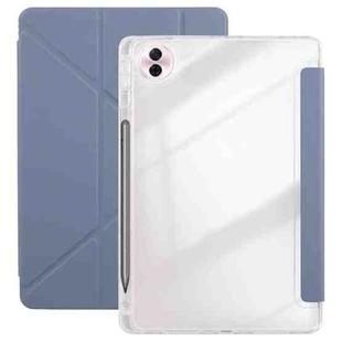 For Honor Pad 10 12.1 Clear Acrylic Deformation Leather Tablet Case(Lavender Purple)