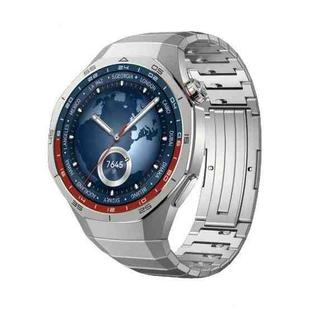 For Huawei Watch GT 5 Pro 46mm Arc One-beads Side-detachable Buckle Titanium Alloy Watch Band(Titanium Gray)