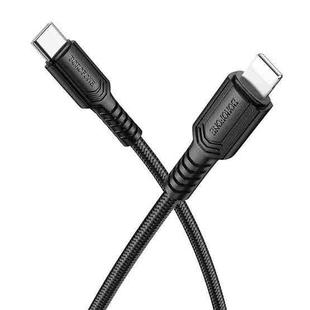 BOROFONE BX116 1m 27W Type-C to 8 Pin Certain PD Charging Data Cable(Black)
