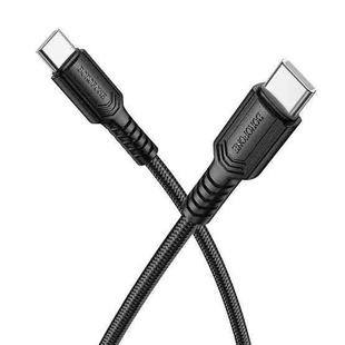 BOROFONE BX116 1m 60W Type-C to Type-C Certain Charging Data Cable(Black)