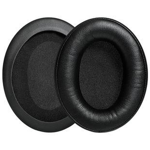 2 Pack Protein Leather Splicing Earphone Replacement Earpads Pads For HyperX Cloud 1 / I / 2 / II / 3(Black)