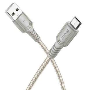 BOROFONE BX116 1m 2.4A USB to Micro USB Certain Charging Data Cable(Grey)