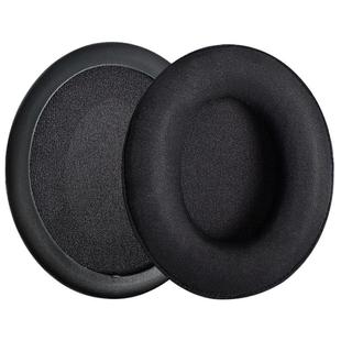 2 Pack Ice Silk Cloth Splicing Earphone Replacement Earpads Pads For HyperX Cloud 1 / I / 2 / II / 3(Black)