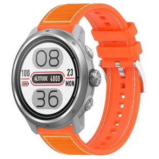 20mm For COROS Pace 2 / Apex 2 42mm  xDfind Hybrid Nylon Braid Silicone Watch Band(Orange)