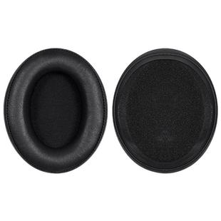 2 Pack Protein Leather Splicing Hot Pressing Thickening Earphone Replacement Earpads Pads For HyperX Cloud 1 / I / 2 / II / 3(Black)