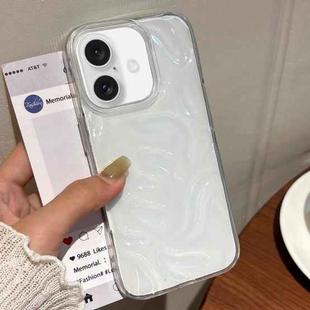 For iPhone 16 Plus Meteorite Texture Solid Color Glaze TPU Phone Case(Transparent)