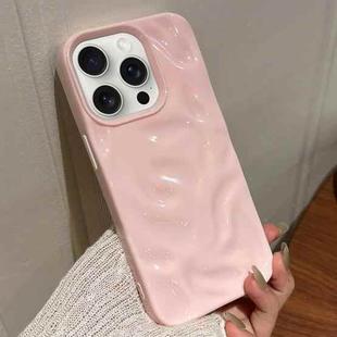 For iPhone 15 Pro Max Meteorite Texture Solid Color Glaze TPU Phone Case(Pink)