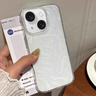 For iPhone 15 Meteorite Texture Solid Color Glaze TPU Phone Case(Transparent)
