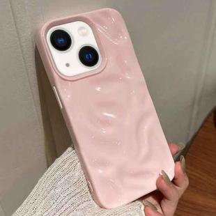 For iPhone 14 Plus Meteorite Texture Solid Color Glaze TPU Phone Case(Pink)