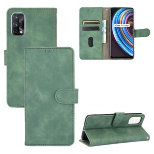 For OPPO Realme X7 Solid Color Skin Feel Magnetic Buckle Horizontal Flip Calf Texture PU Leather Case with Holder & Card Slots & Wallet(Green)