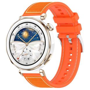 22mm For Huawei Watch GT5/GT5 Pro/4/4 Pro xDfind Hybrid Nylon Braid Silicone Watch Band(Orange)
