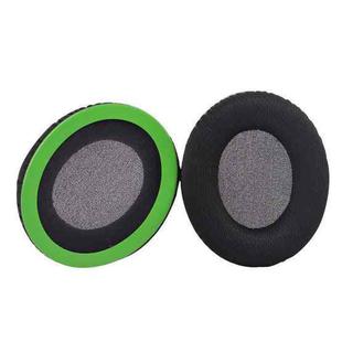 2 Pack BK Cloth Earphone Replacement Earpads Pads For HyperX Cloud Chat / Cloud Stinger Core(Black Green)