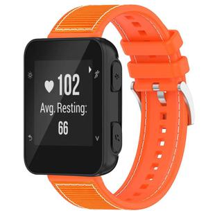 For Garmin Forerunner 35/30/35J 20mm xDfind Hybrid Nylon Braid Silicone Watch Band(Orange)