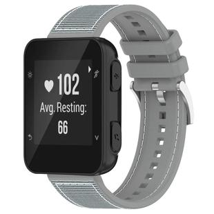 For Garmin Forerunner 35/30/35J 20mm xDfind Hybrid Nylon Braid Silicone Watch Band(Grey)