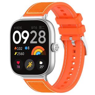 For Xiaomi Smart Band 9 Pro/Redmi Watch5 20mm xDfind Hybrid Nylon Braid Silicone Watch Band(Orange)
