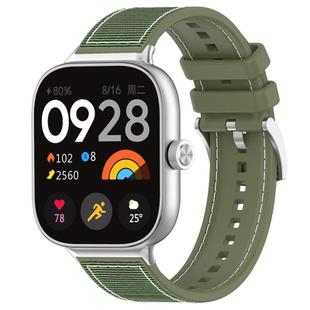 For Xiaomi Smart Band 9 Pro/Redmi Watch5 20mm xDfind Hybrid Nylon Braid Silicone Watch Band(Green)