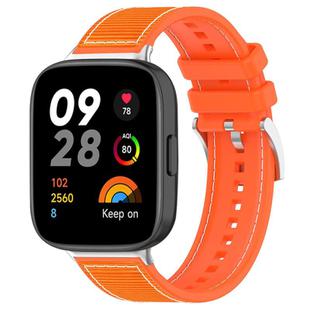 For Redmi Watch 3 20mm xDfind Hybrid Nylon Braid Silicone Watch Band(Orange)