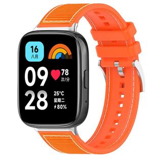 For Redmi Watch 3 Active/Watch 3 Lite 20mm xDfind Hybrid Nylon Braid Silicone Watch Band(Orange)