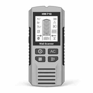 HW-710 5-in-1 Wall Scanner Metal Detector Stud Finder Measuring Instrument(Silver)