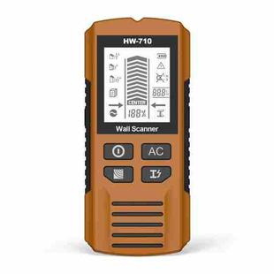 HW-710 5-in-1 Wall Scanner Metal Detector Stud Finder Measuring Instrument(Yellow)