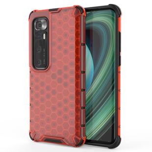 For Xiaomi Mi 10 Ultra Shockproof Honeycomb PC + TPU Protective Case(Red)