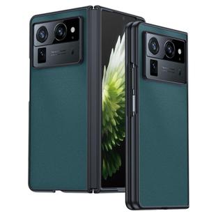 For Tecno Phantom V Fold2 Ultra-thin Plain Skin Leather Phone Case(Green)