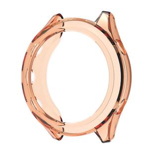 For Garmin Forerunner 970 Half Coverage Hollow TPU Watch Protective Cover(Transparent Orange)