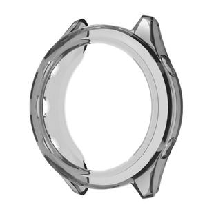 For Garmin Forerunner 970 Half Coverage Hollow TPU Watch Protective Cover(Transparent Black)