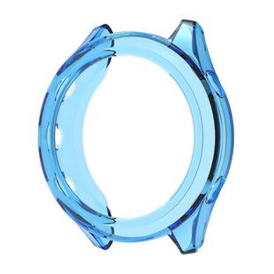For Garmin Forerunner 970 Half Coverage Hollow TPU Watch Protective Cover(Transparent Blue)