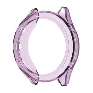 For Garmin Forerunner 970 Half Coverage Hollow TPU Watch Protective Cover(Transparent Purple)