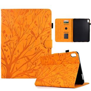 For Xiaomi Redmi Pad 2 Fortune Tree Embossed Leather Smart Tablet Case(Khaki)