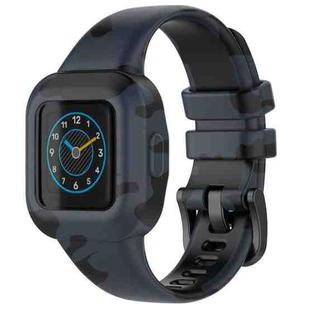 For GarminFit JR3 / Garmin Vivofit JR 3 xDfind Steel Buckle Printed Silicone Watch Band(Camouflage Gray)