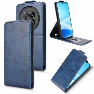 For Meizu Note 16 Pro Magnetic Vertical Flip Leather Phone Case with Buckle(Blue)