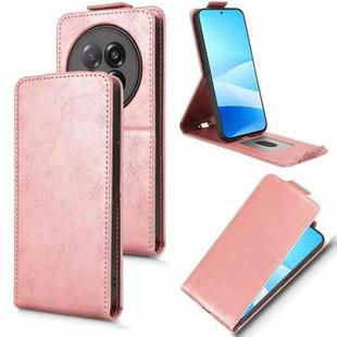 For Meizu Note 16 Pro Magnetic Vertical Flip Leather Phone Case with Buckle(Rose Gold)
