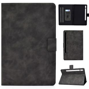 For Samsung Galaxy Tab S8 / Galaxy Tab S7 11.0 T870 Cowhide Texture Horizontal Flip Leather Case with Holder & Card Slots & Sleep / Wake-up(Grey)