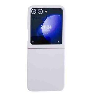 For Samsung Galaxy Z Flip7 5G Large Window Skin Feel PC Phone Case(White)