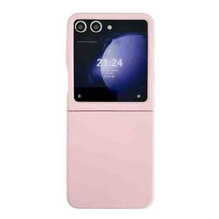 For Samsung Galaxy Z Flip6 Large Window Skin Feel PC Phone Case(Pink)