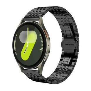 For Samsung Galaxy Watch 7 / 6 / 5 / FE 20mm xDfind Seven-bead Solid Stainless Steel Watch Band(Black)